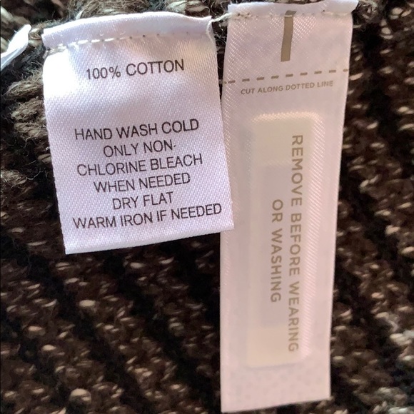 Ann Taylor Loft Gray Stripe Cardigan Style Sweater - Picture 9 of 10